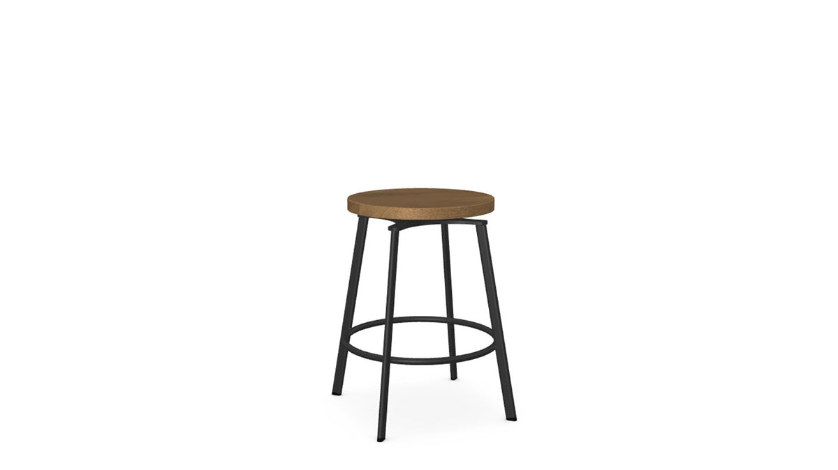 skyla swivel stool (wood seat)