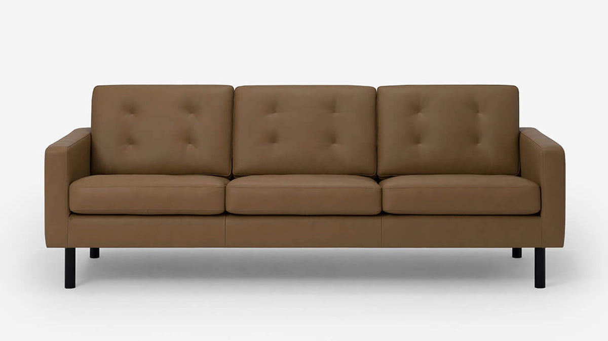 joan 87&quot; sofa (tufted) - leather