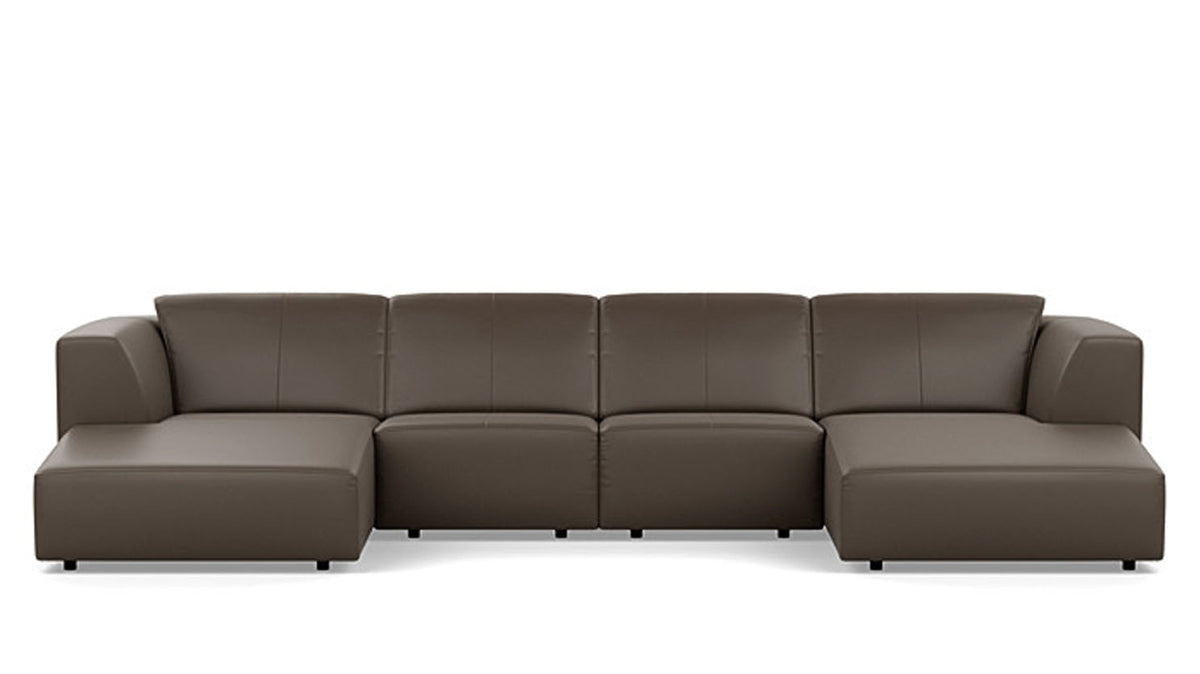 morten 4-piece sectional - leather