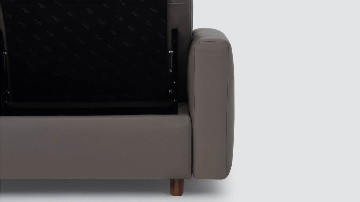 reva storage chair - leather