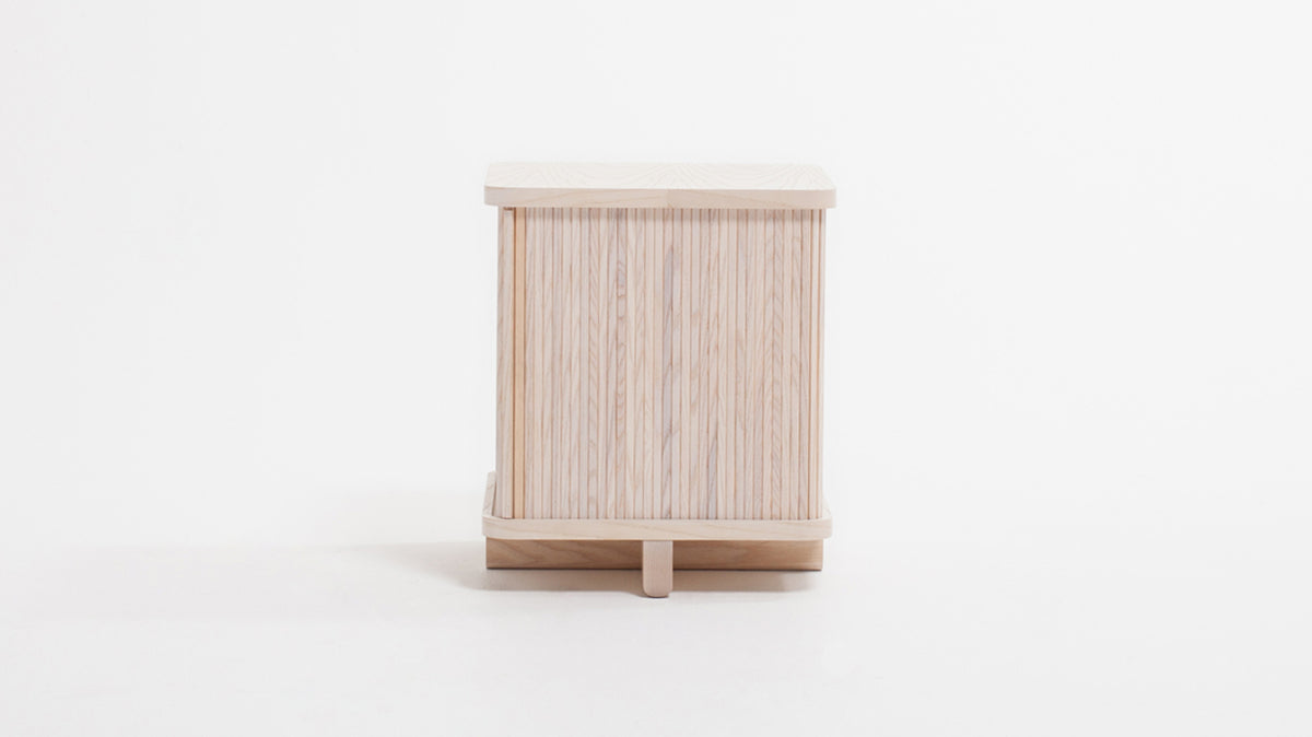 tambour end table