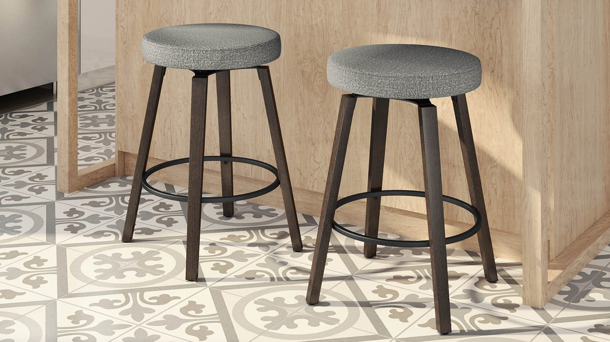 walden swivel stool (cushion seat)