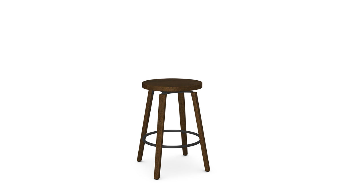 walden swivel stool (wood seat)
