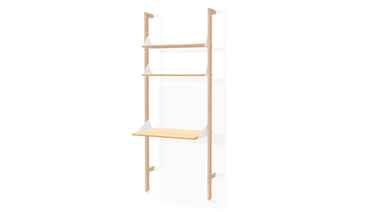 branch 1 shelving unit with desk