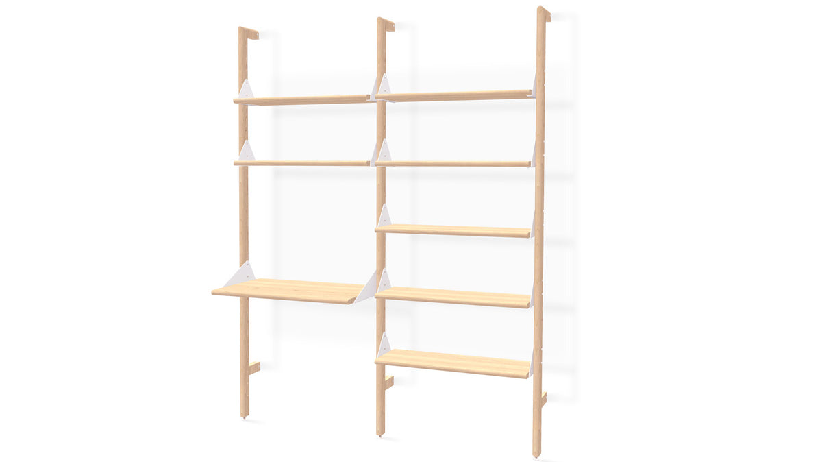 branch 2 shelving unit with desk