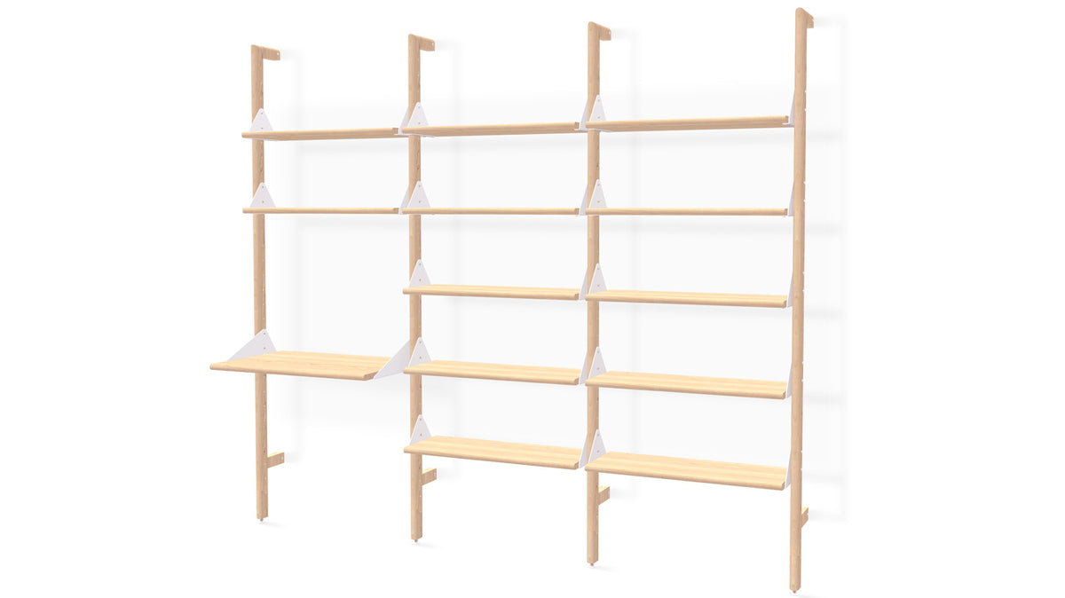 branch 3 shelving unit with desk