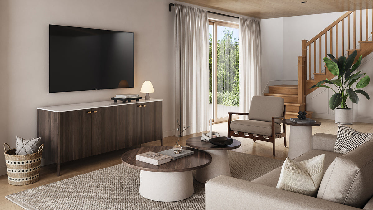 emilie buffet/media unit