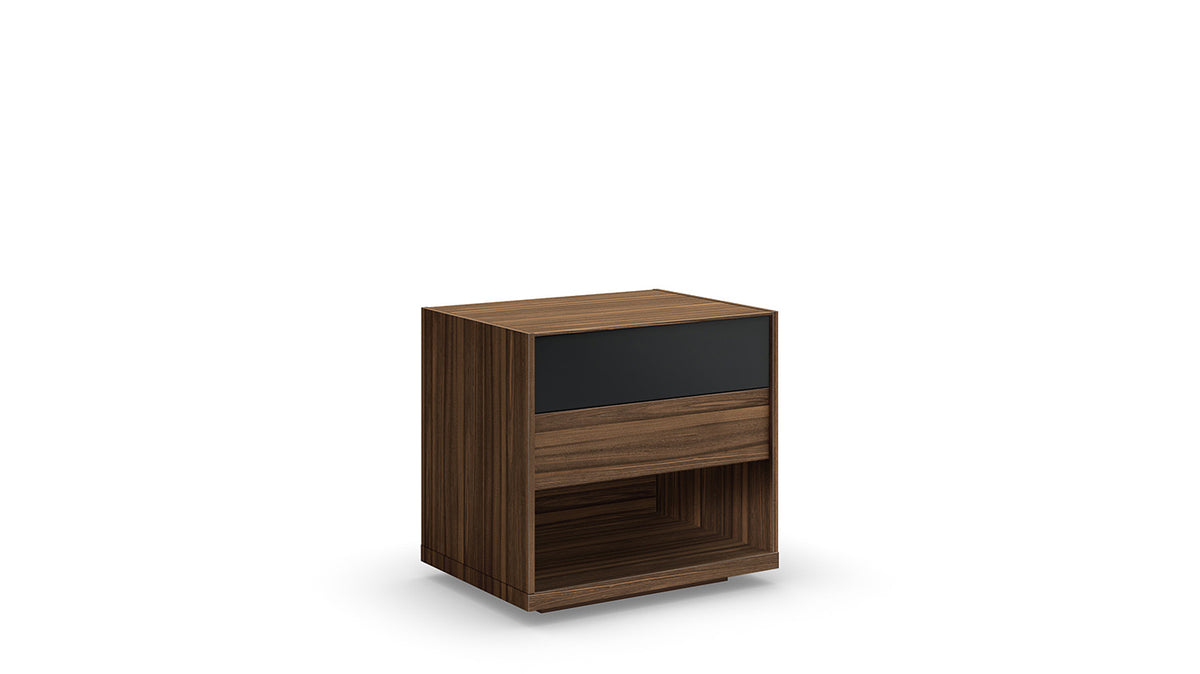 mimosa 2 drawer nightstand (glass drawer front)