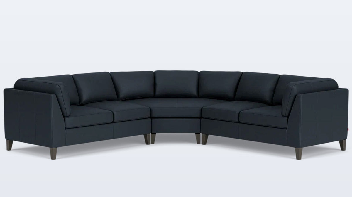 salema 3-piece sectional - leather