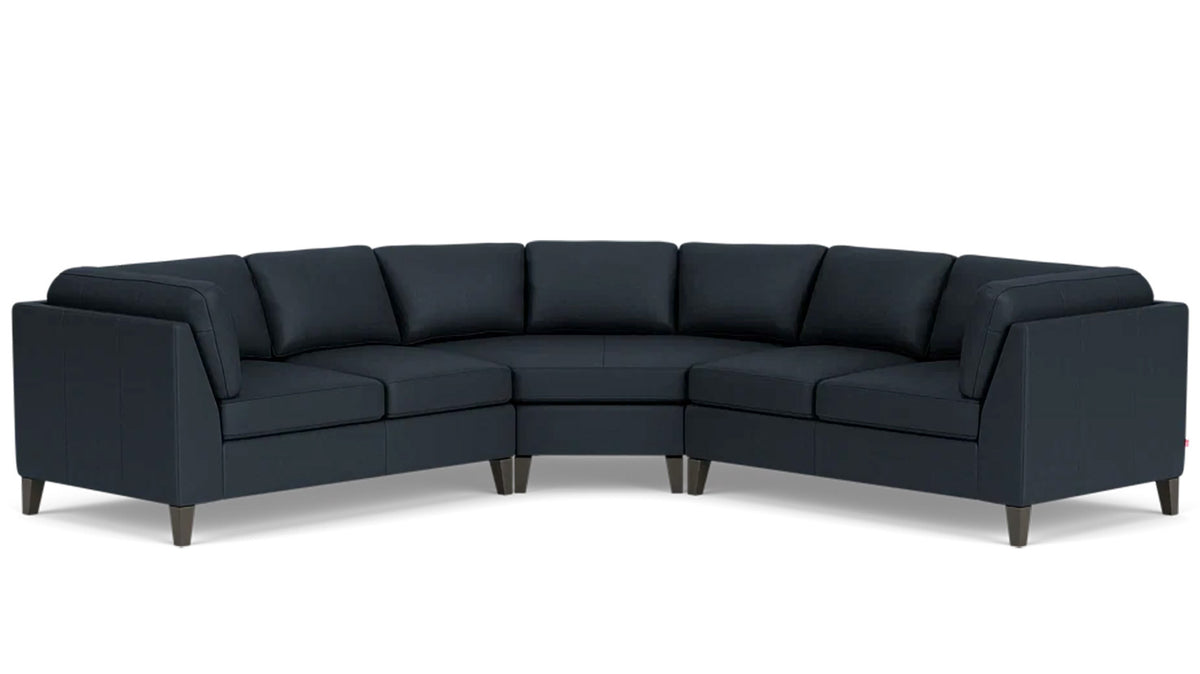 salema 3-piece sectional - leather