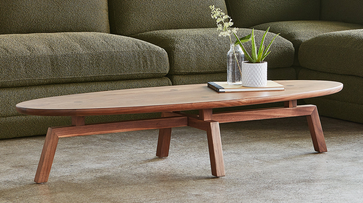 solana oval coffee table