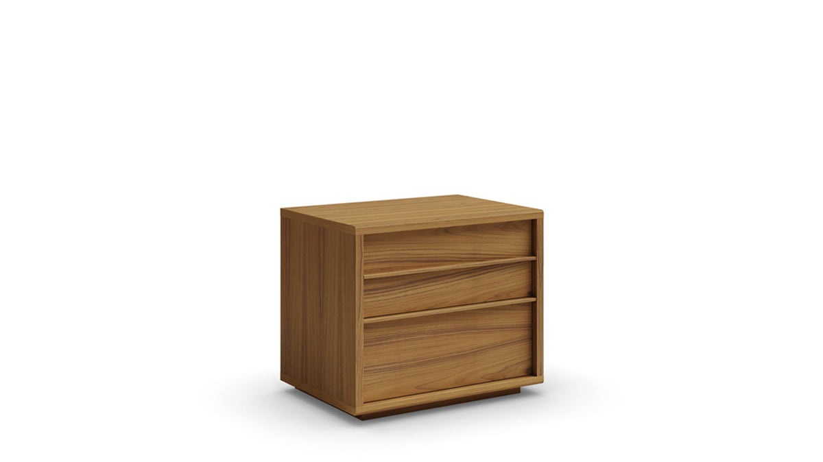 urbana wide 2 drawer nightstand