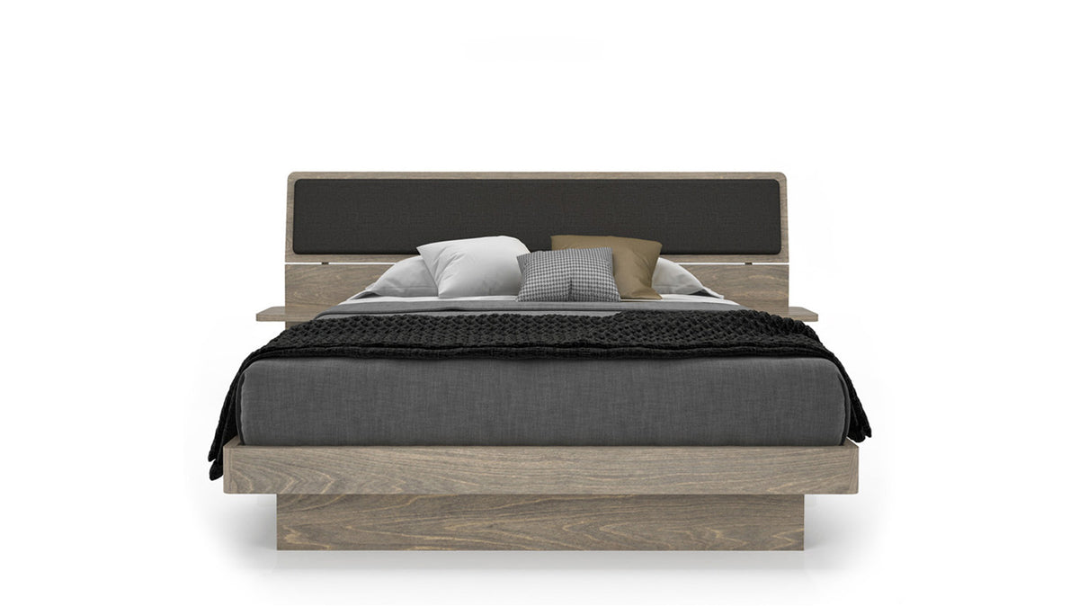 alma extended storage bed (upholstered headboard)