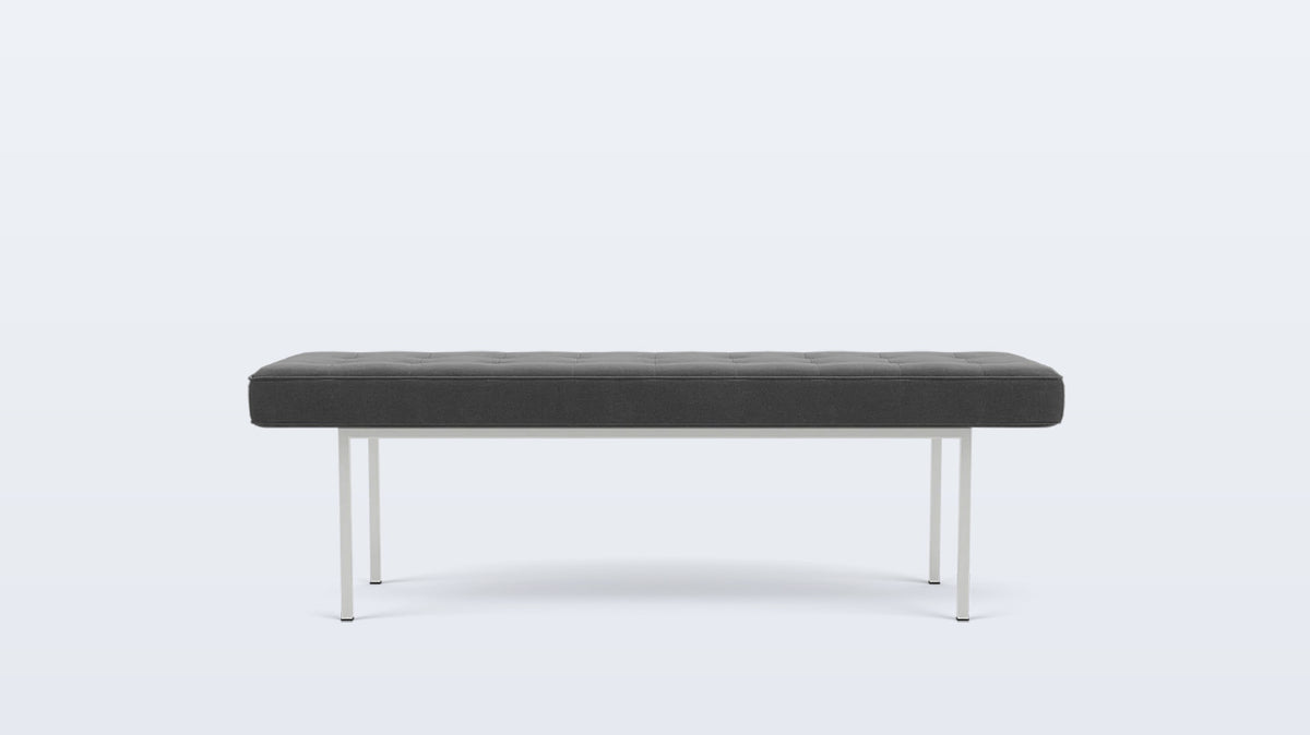 bank bench (tufted) - fabric