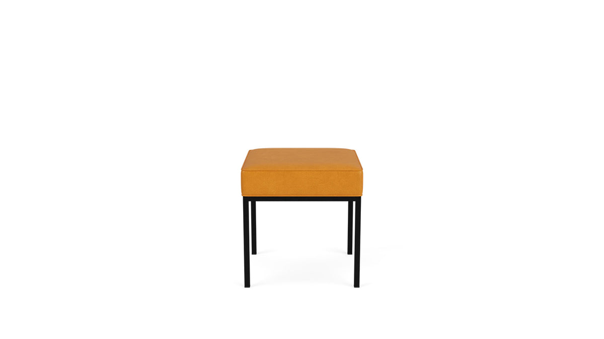 bank stool (plain) - leather