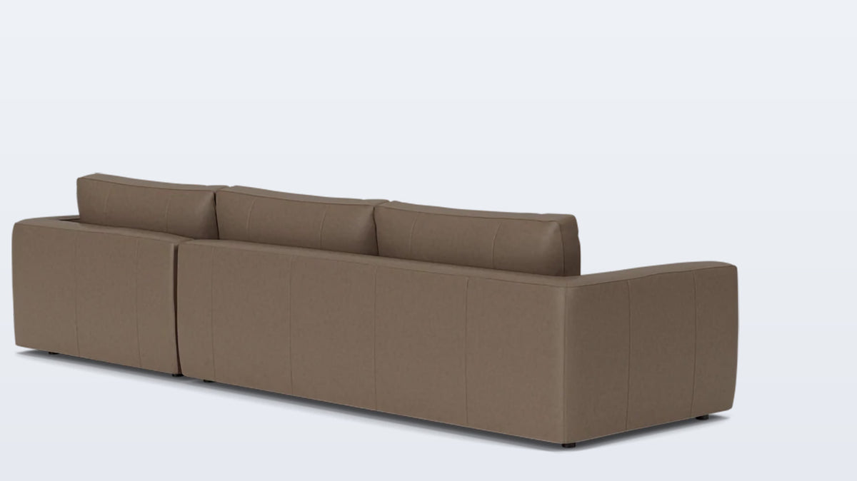 cello 2-piece sectional - leather