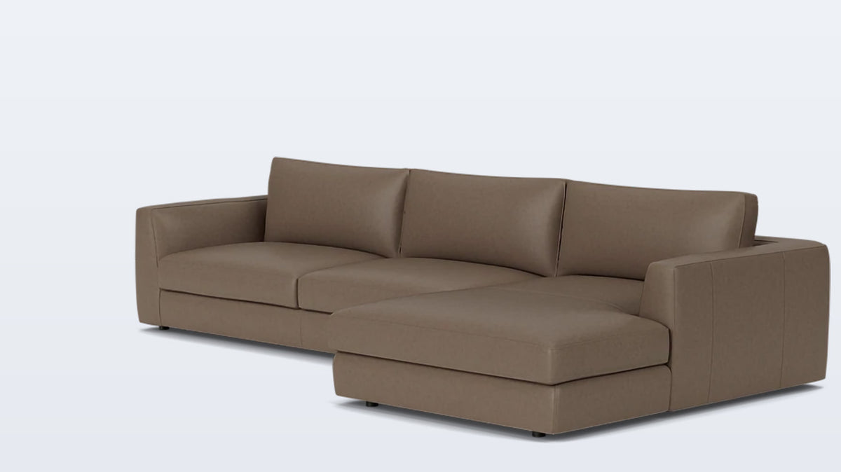 cello 2-piece sectional - leather