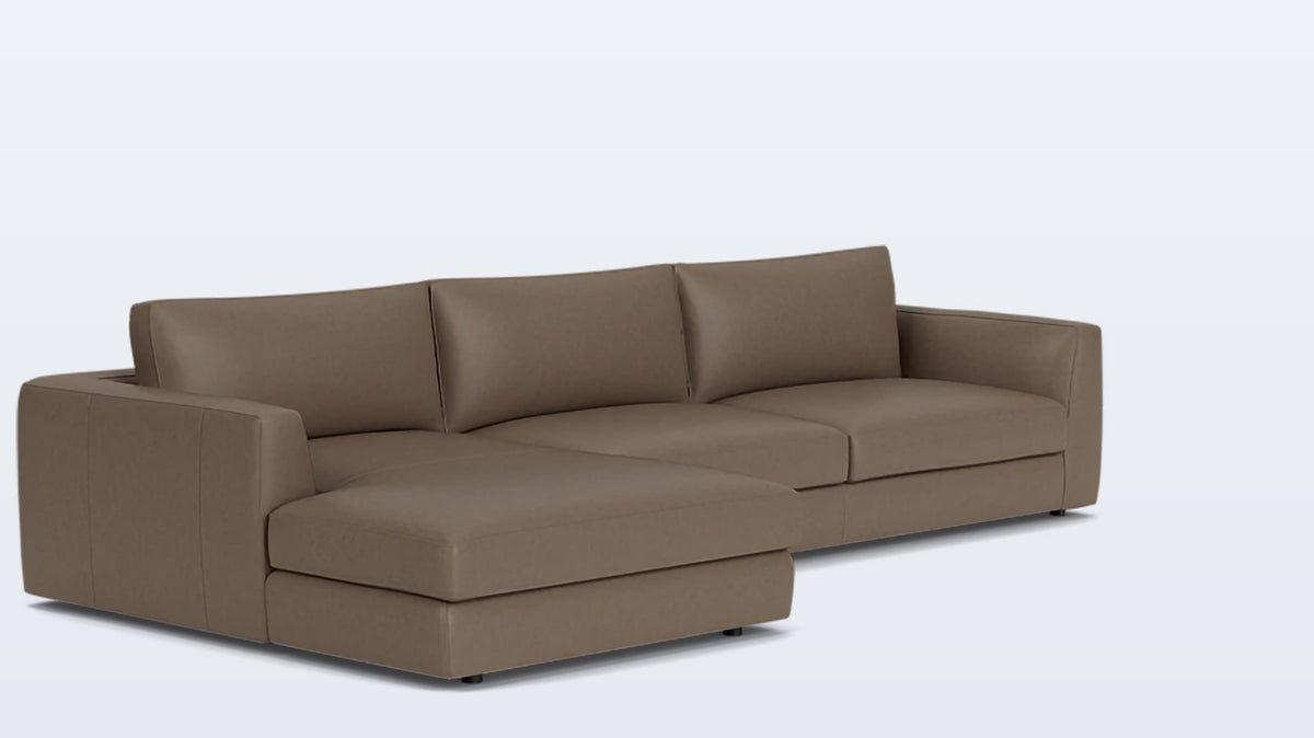 cello 2-piece sectional - leather