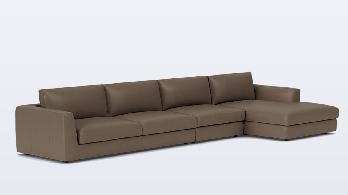 cello 3-piece sectional - leather