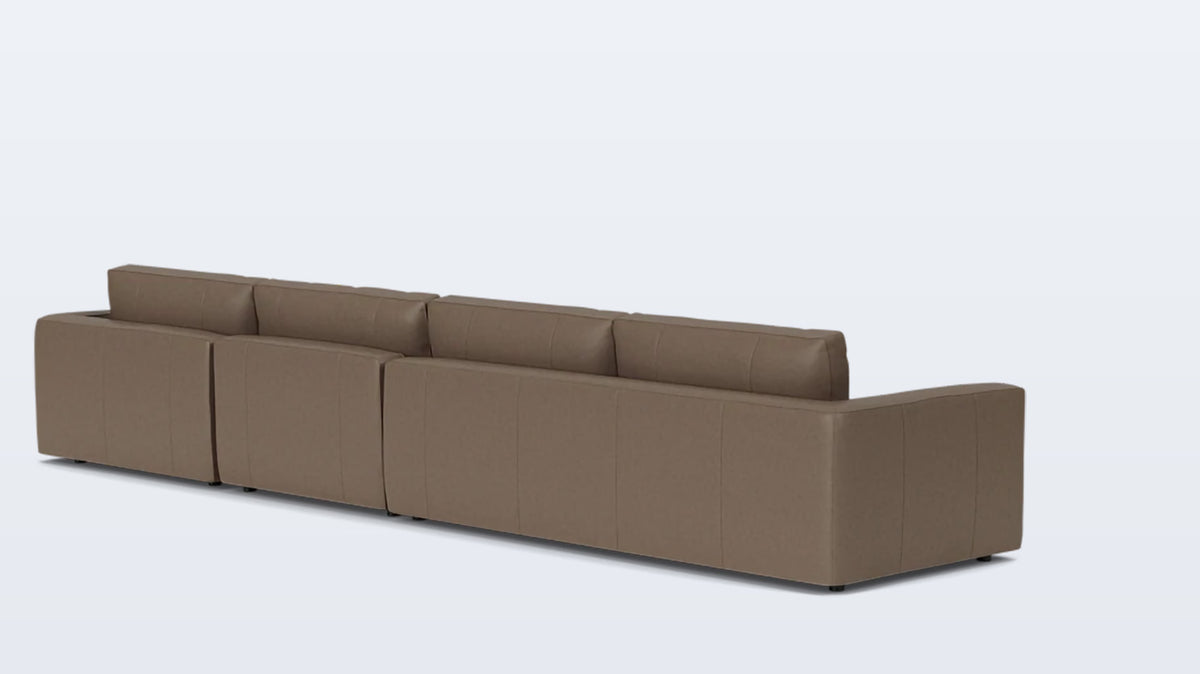 cello 3-piece sectional - leather