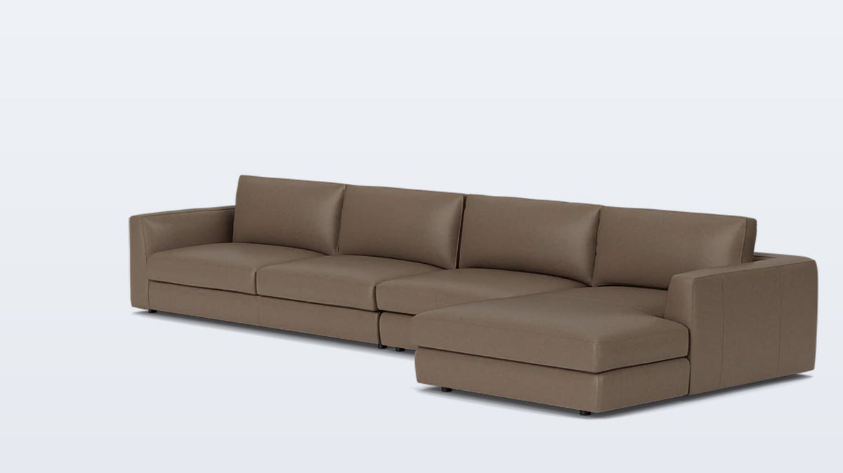 cello 3-piece sectional - leather