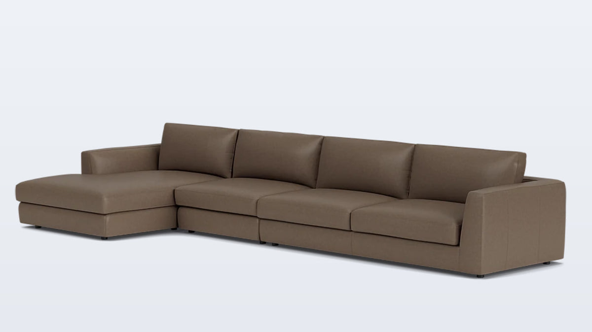 cello 3-piece sectional - leather