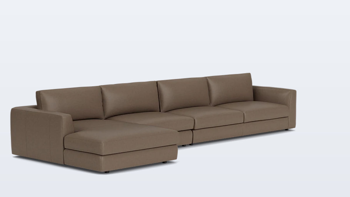 cello 3-piece sectional - leather