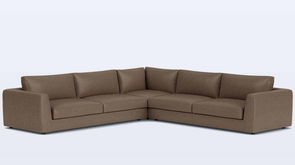 cello 3-piece sectional - leather