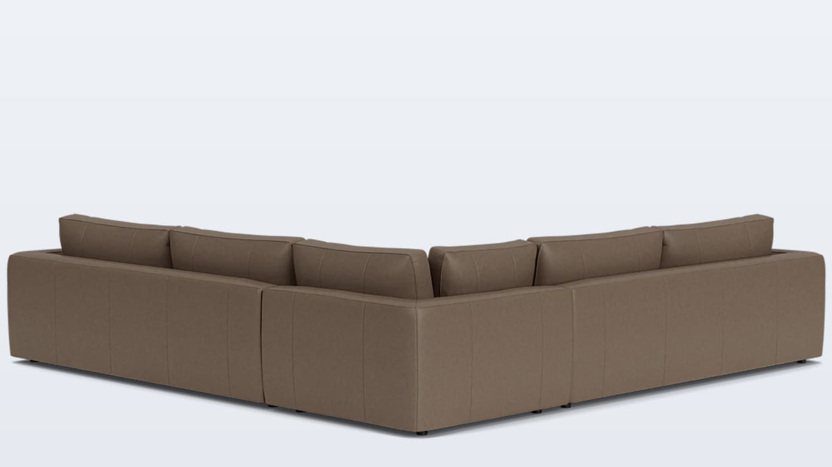 cello 3-piece sectional - leather