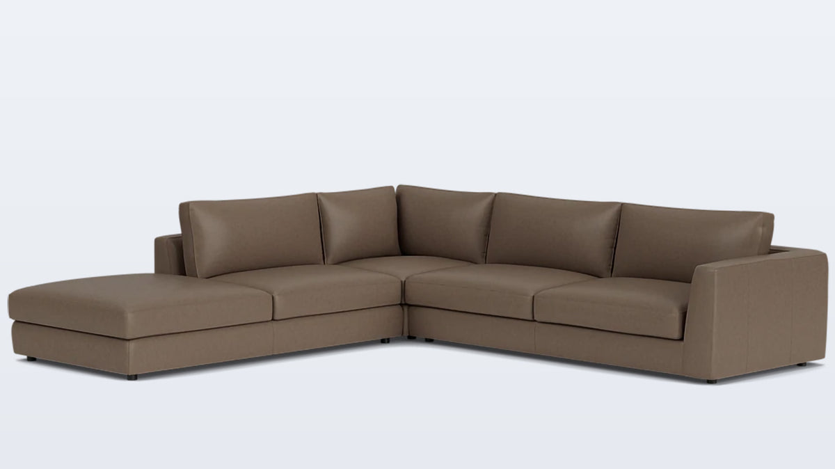 cello 3-piece sectional - leather