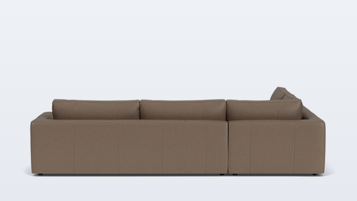 cello 3-piece sectional - leather