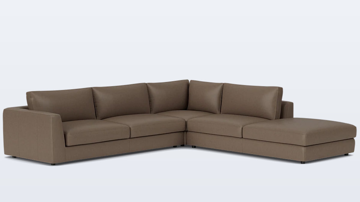 cello 3-piece sectional - leather