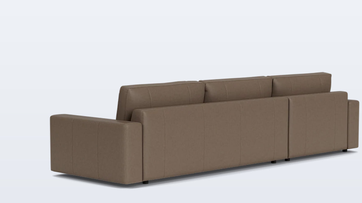 cello 2-piece sectional - leather