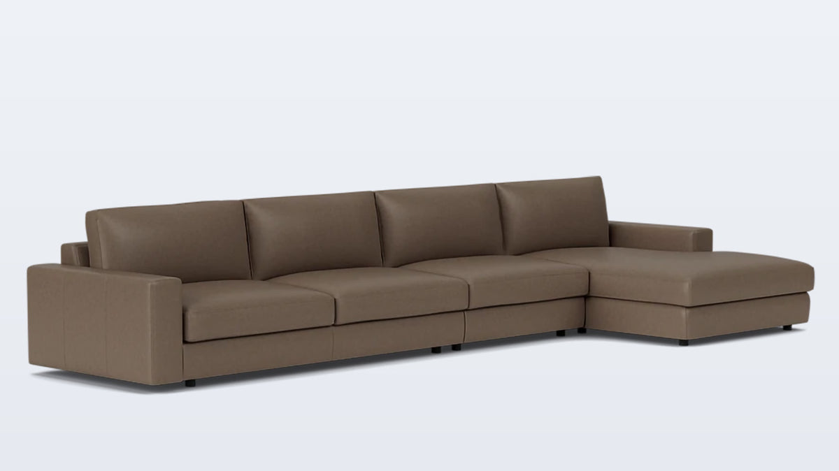 cello 3-piece sectional - leather