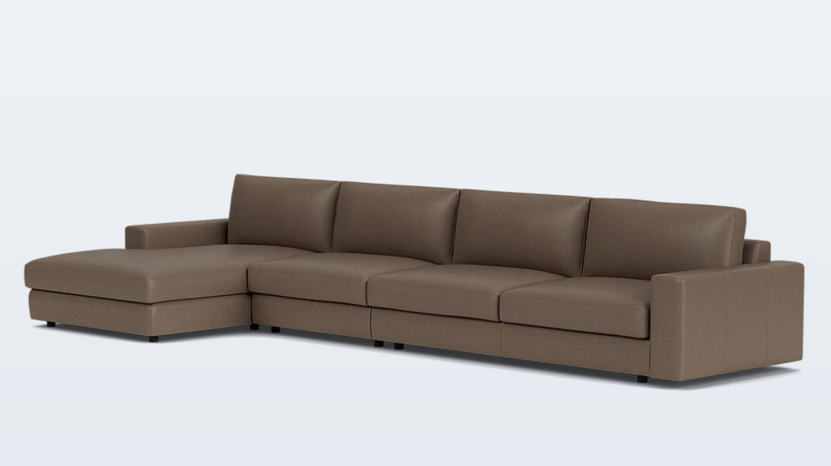 cello 3-piece sectional - leather