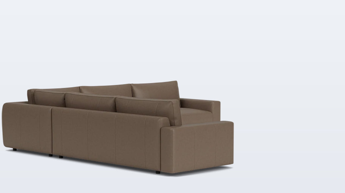 cello 3-piece sectional - leather