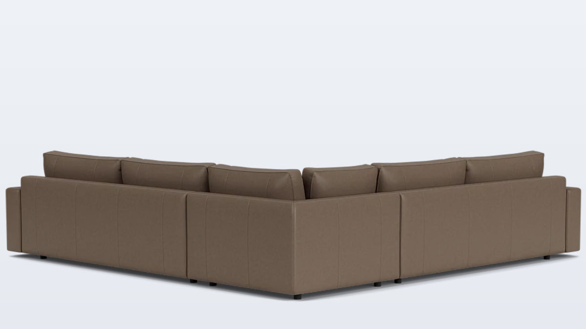 cello 3-piece sectional - leather