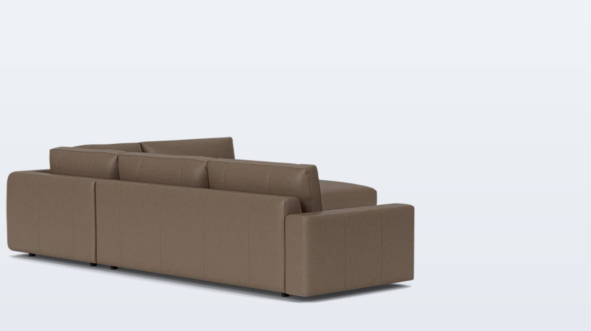 cello 3-piece sectional - leather