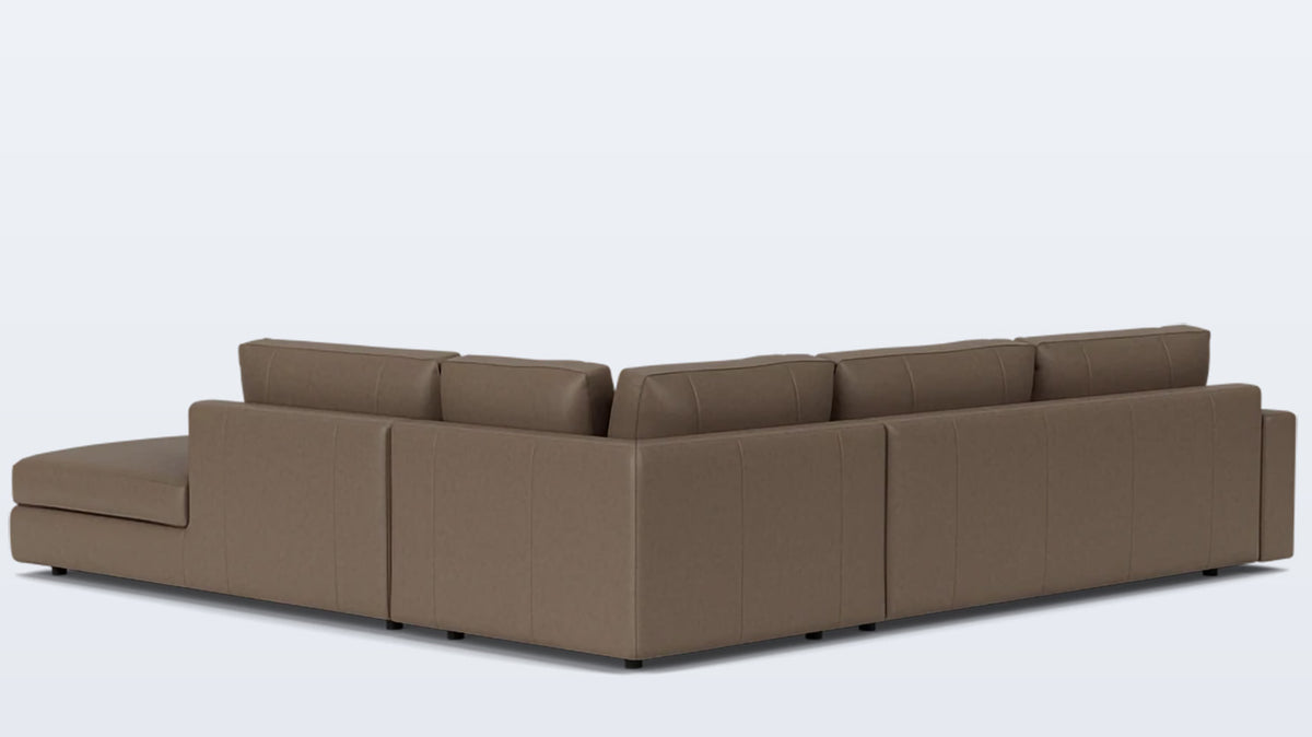 cello 3-piece sectional - leather