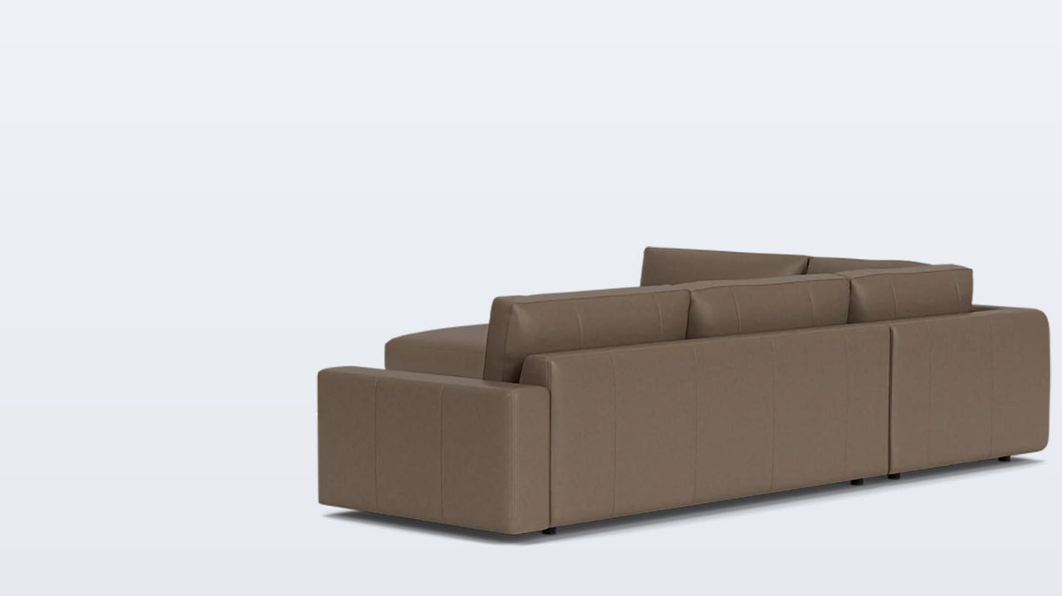 cello 3-piece sectional - leather