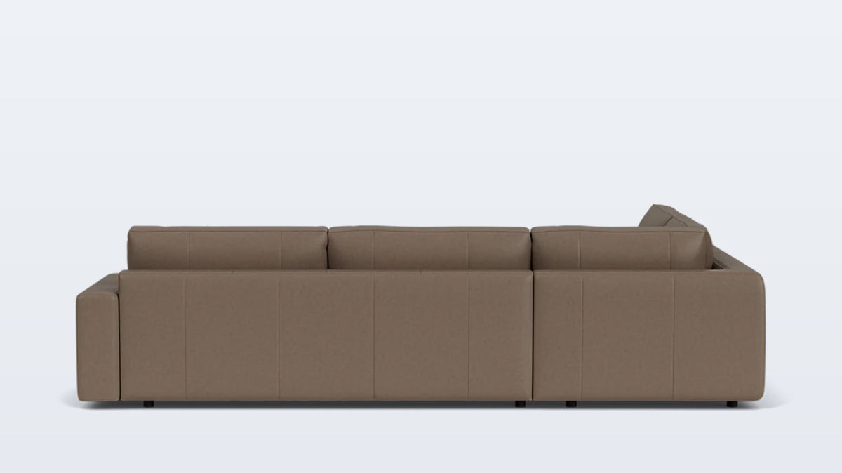 cello 3-piece sectional - leather