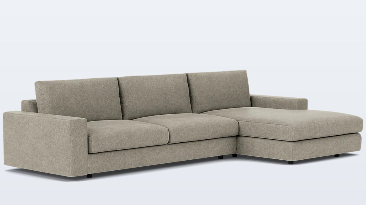 cello plush 2-piece sectional - fabric