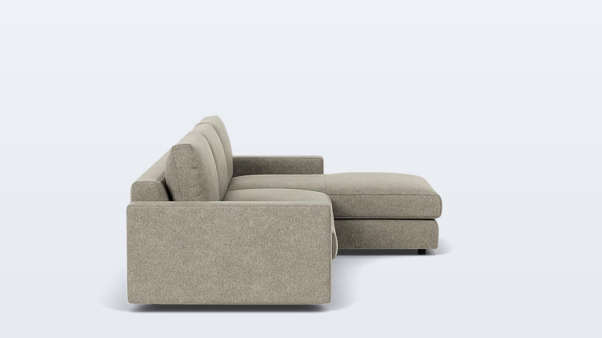 cello plush 2-piece sectional - fabric