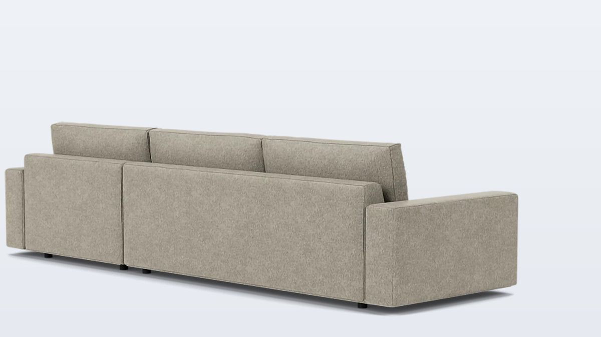 cello plush 2-piece sectional - fabric