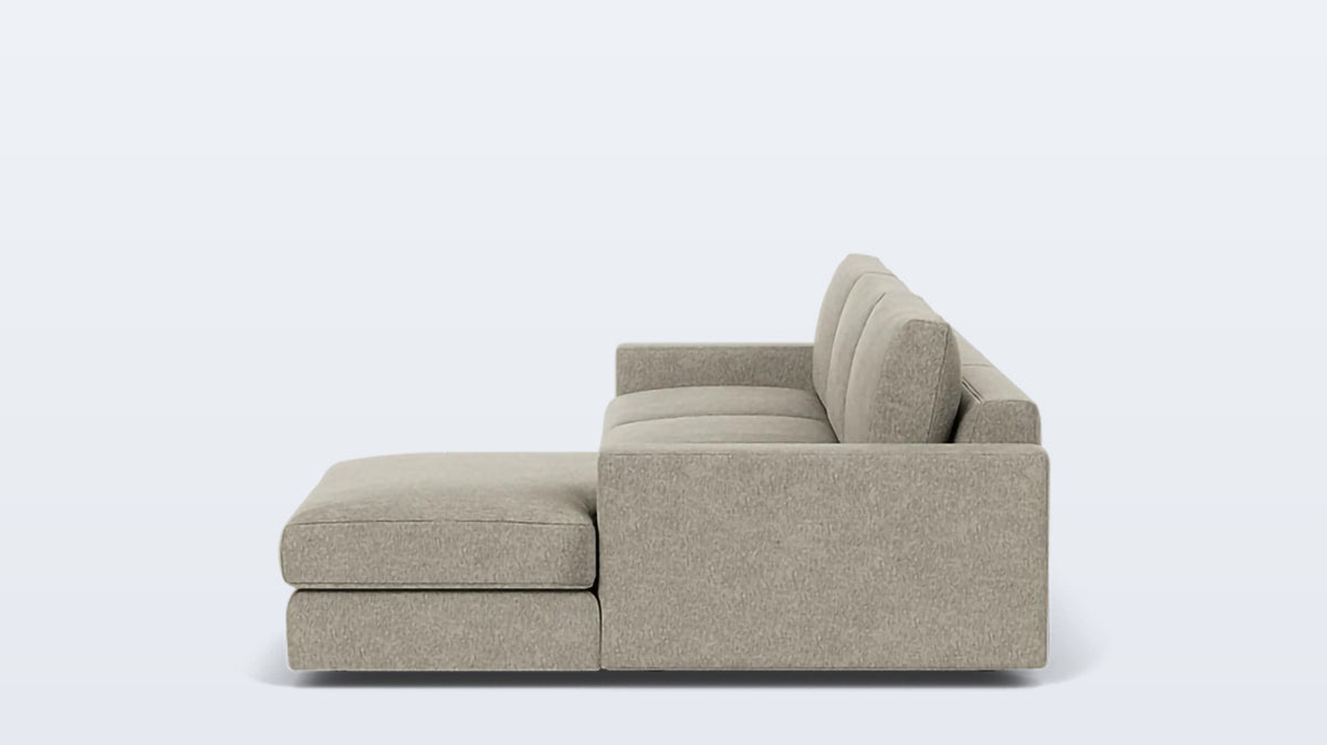 cello plush 2-piece sectional - fabric