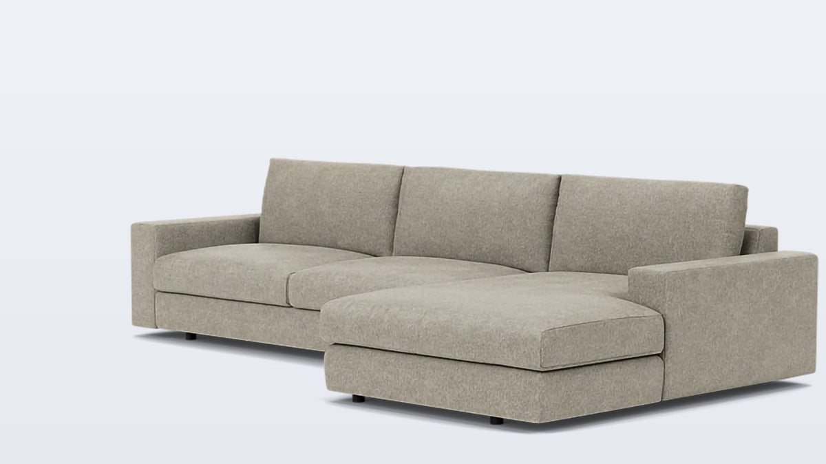 cello plush 2-piece sectional - fabric