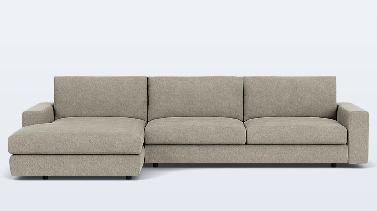 cello plush 2-piece sectional - fabric