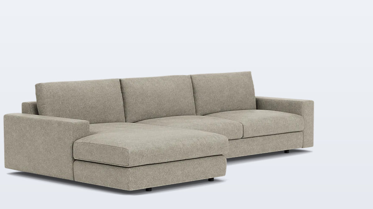 cello plush 2-piece sectional - fabric