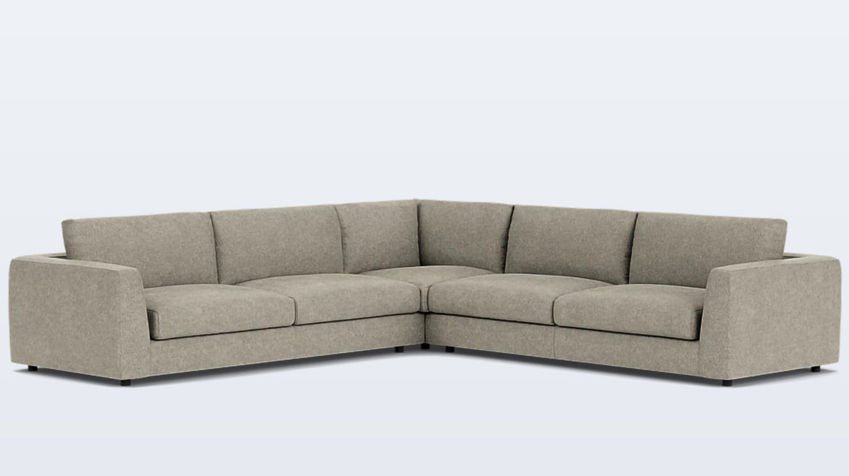 cello plush 3-piece sectional - fabric