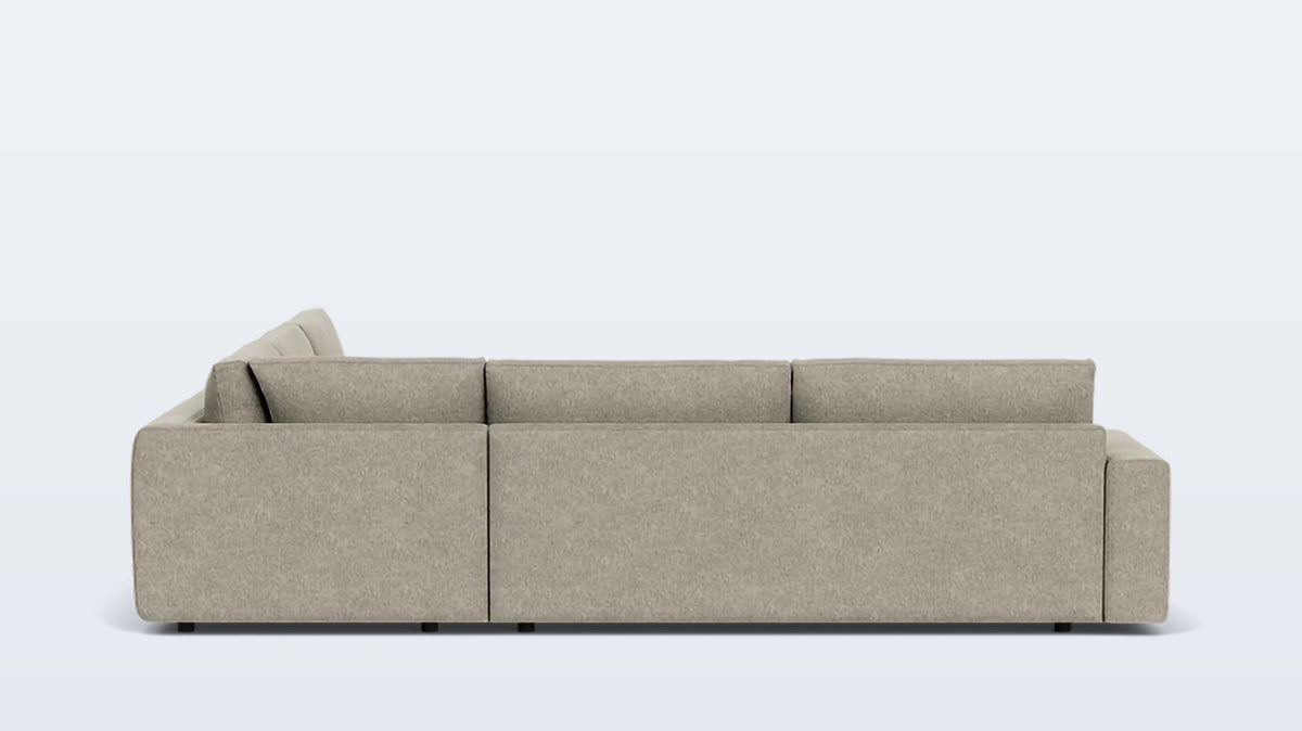 cello plush 3-piece sectional - fabric